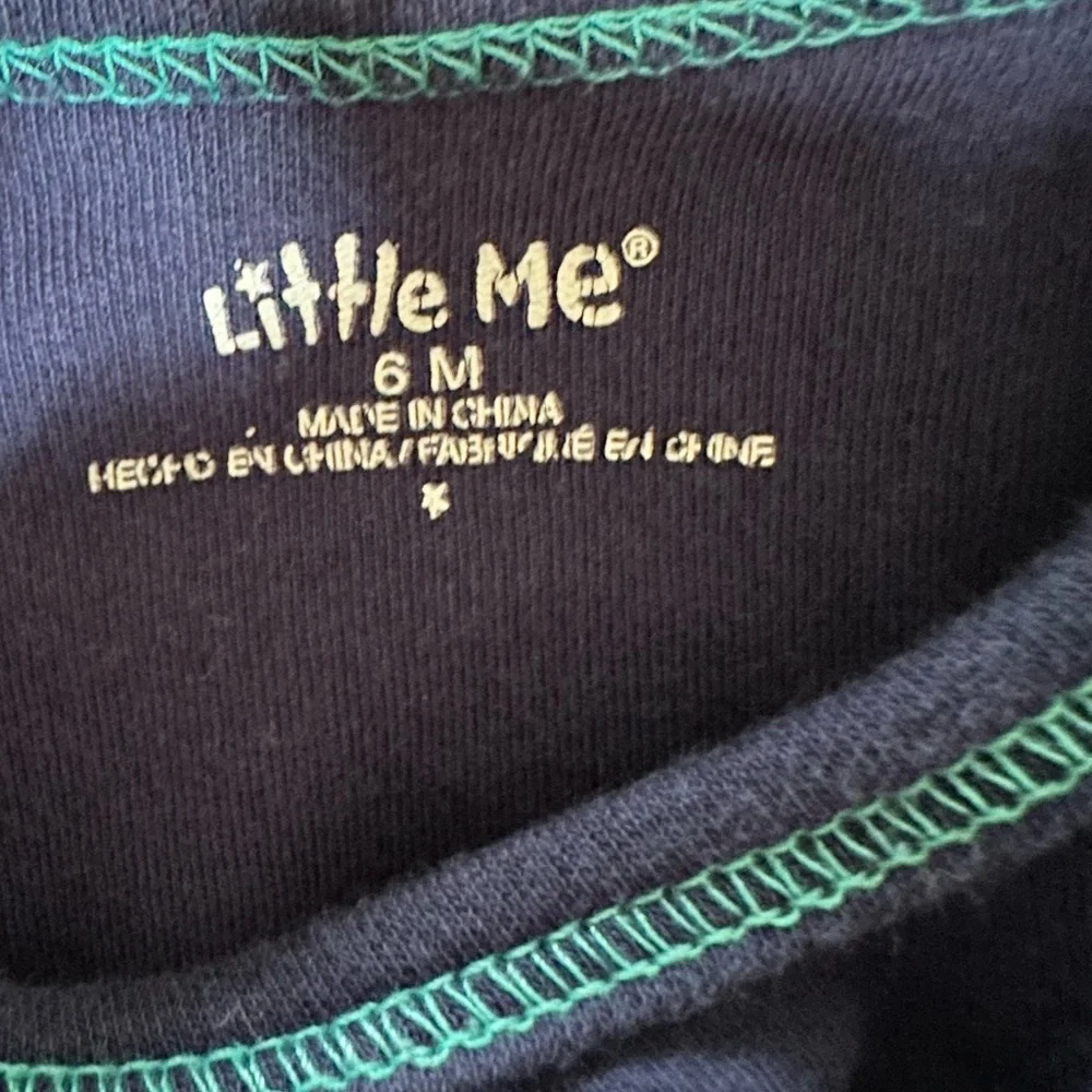 🏈 LITTLE ME boys Matching Set long sleeve shirt football pants 6 months baby EUC